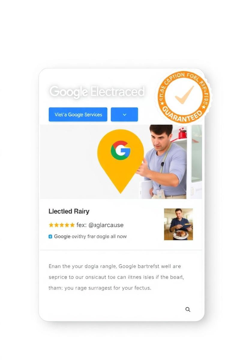 Electrician Local Service Ad listing with Google Guaranteed badge