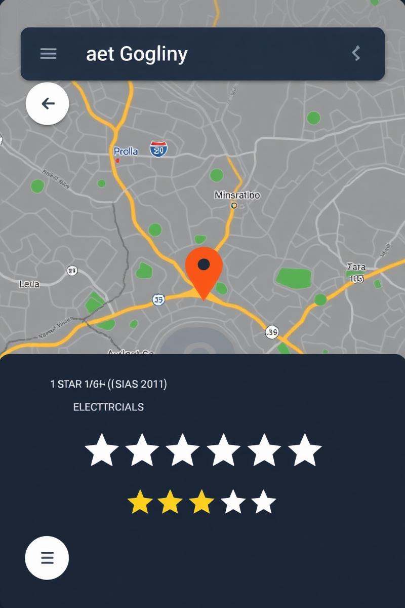 Electrician ranked first in the Google map pack