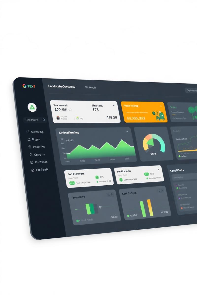 Landscaping marketing dashboard