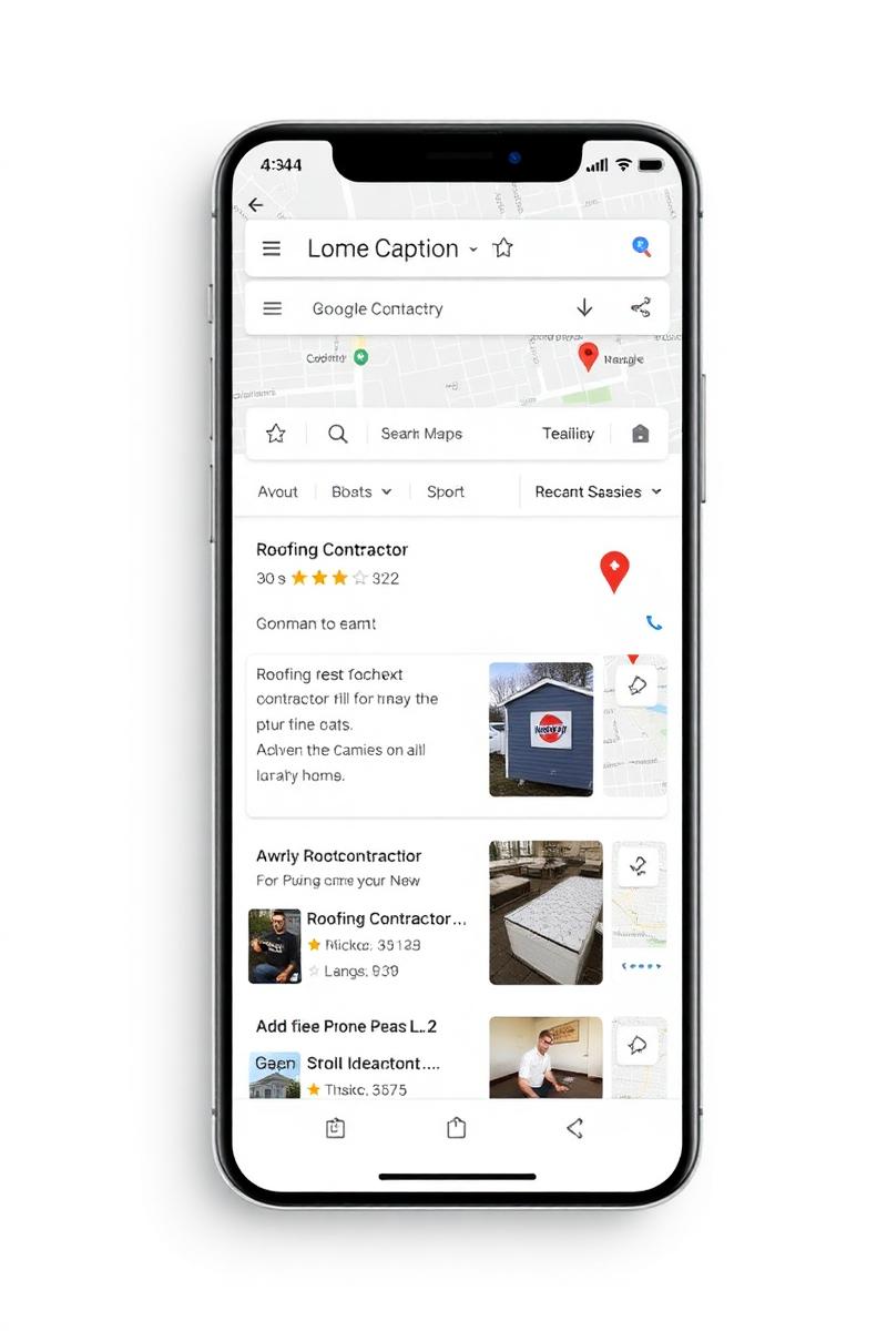Raleigh roofing contractor ranking in the Google map pack